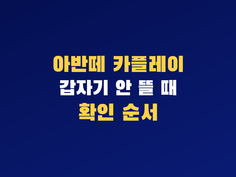 아반떼 카플레이 연결 안됨, 새차에서 갑자기 화면이 안 뜰 때 확인 순서