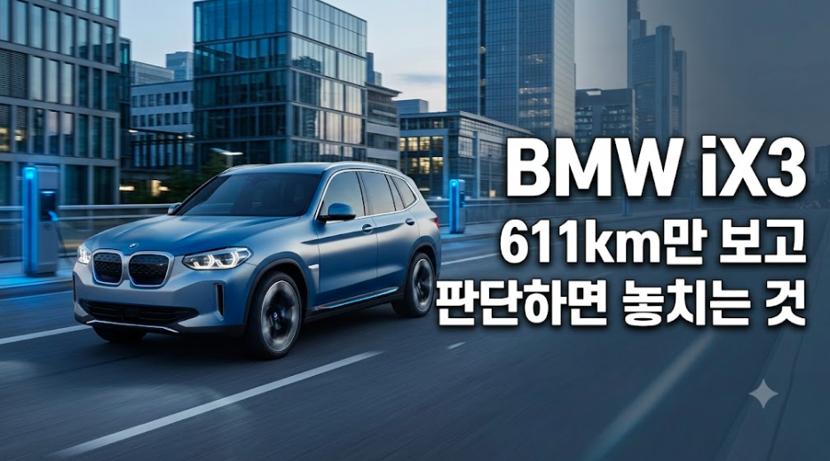 “611km는 시작일 뿐?” BMW iX3, 공식 공개 수치로 다시 보는 이유