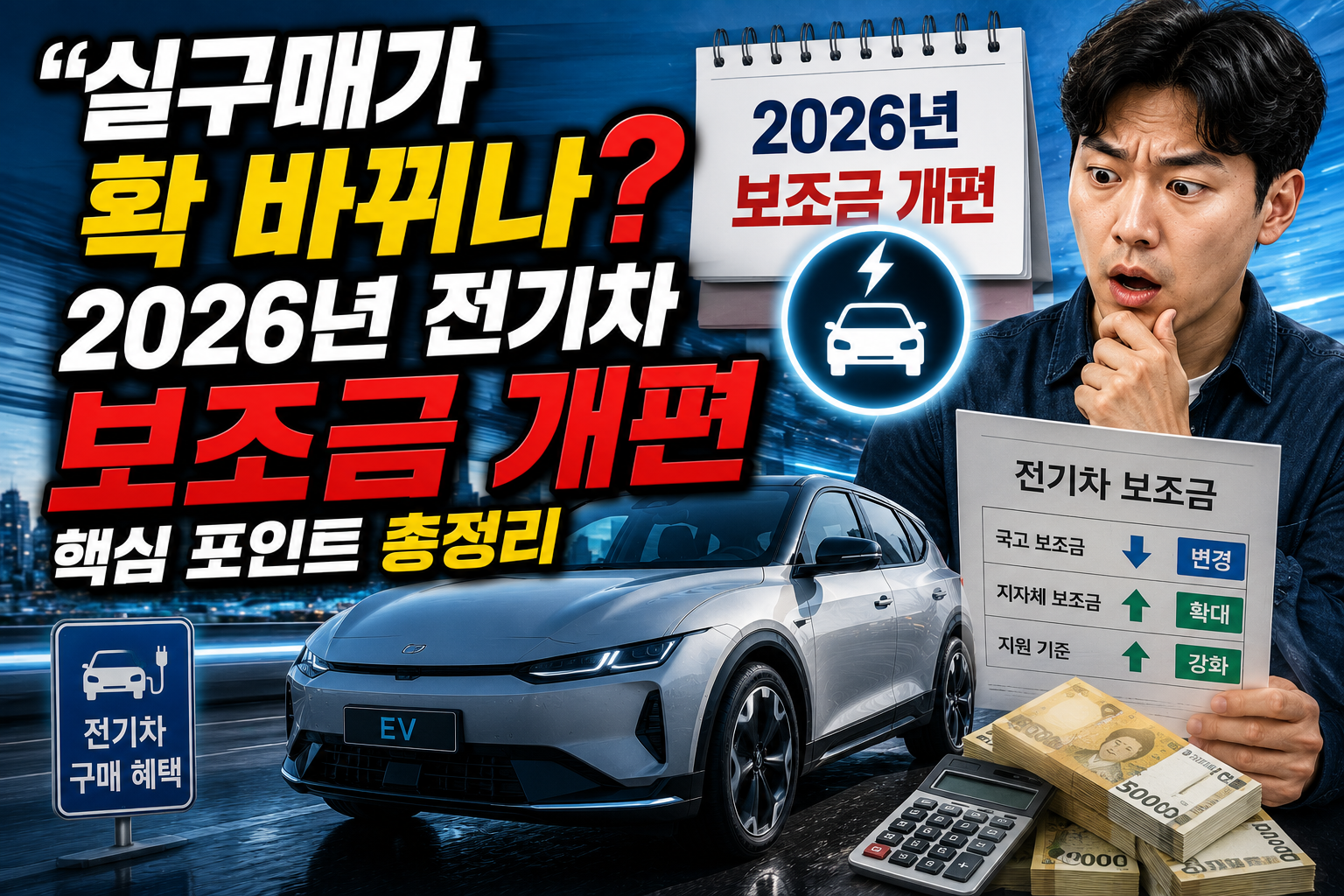 “실구매가 확 바뀌나?” 2026년 전기차 보조금 개편 핵심 포인트 총정리