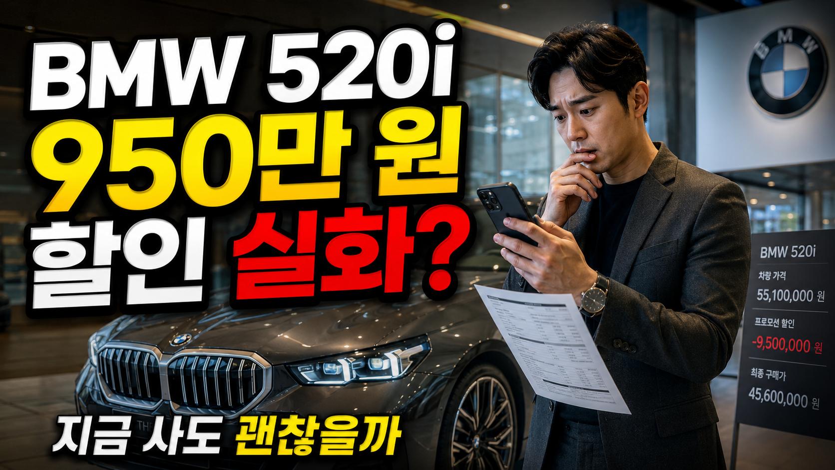 “950만 원 할인 실화?” BMW 520i, 2026년 지금 사도 괜찮을까? 꼼꼼 분석